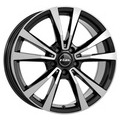9x19/5x112 ET20 D66,5 M12 Diamant black front polished