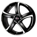 7x17/4x108 ET45 D63,4 Shark Racing black front polished