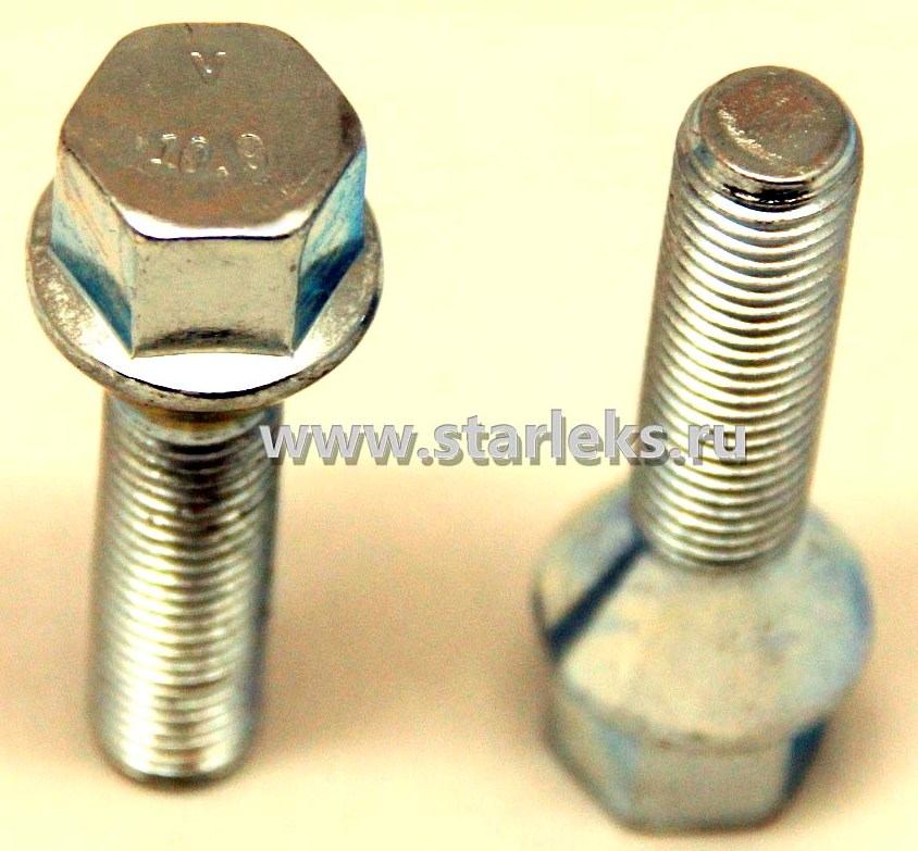 Болт колёсный М12x1.5x28 цинк конус, ключ 17