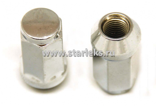 Гайка колёсная М14x2.0x44 хром конус, ключ 19